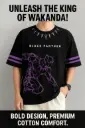 Black Panther Graphic Oversized T-Shirt for Men – Trendy Marvel Printed Half Sleeve Tee