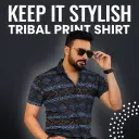 Stylish Black Lycra Half Shirt