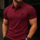 Men’s Bold Lightning Polo Tee