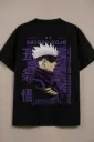 “Gojo Satoru Oversized Anime T-Shirt – Jujutsu Kaisen Graphic Tee for Fans”