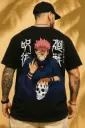 Men Cotton Oversize T-shirt – Ryomen Sukuna Jujutsu Kaisen Anime Manga